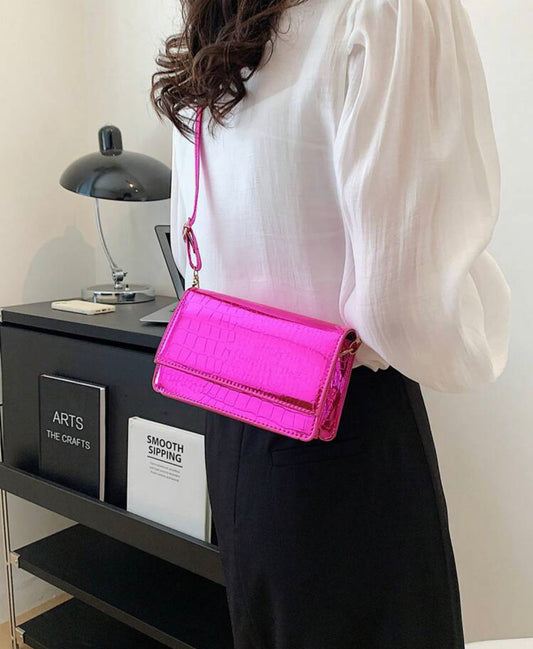 Reflective Barbie Pink Rectangle Mini Bag